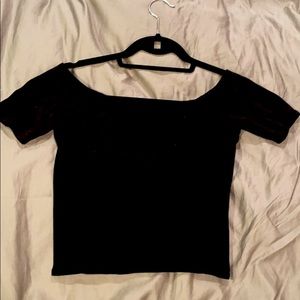 Abercrombie & Fitch Off the shoulder fitted top